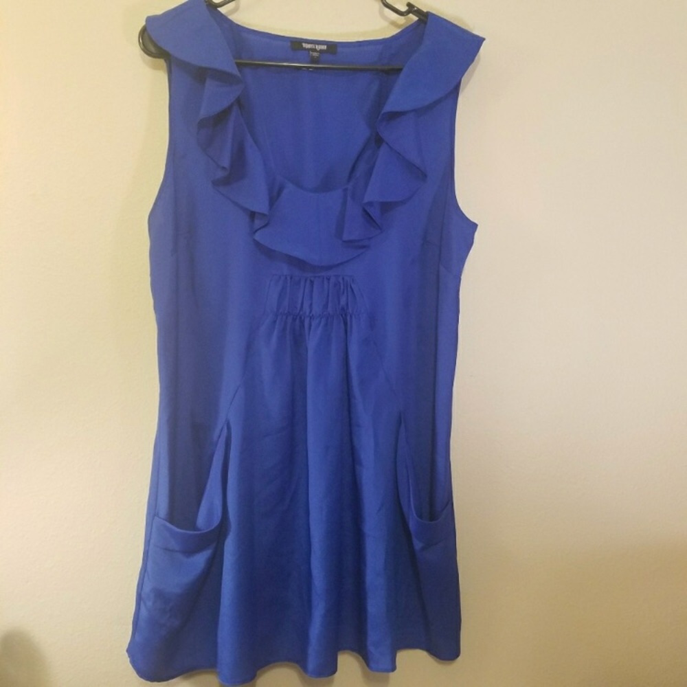 Flowy blue dress top